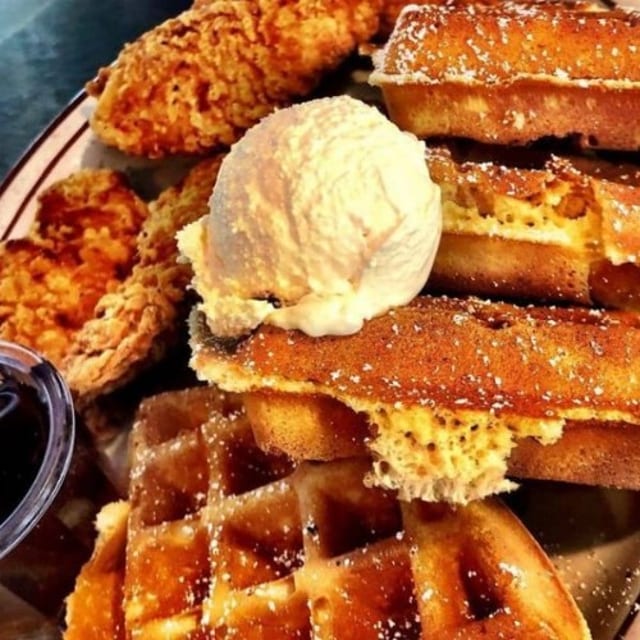 Chicken and Waffle.