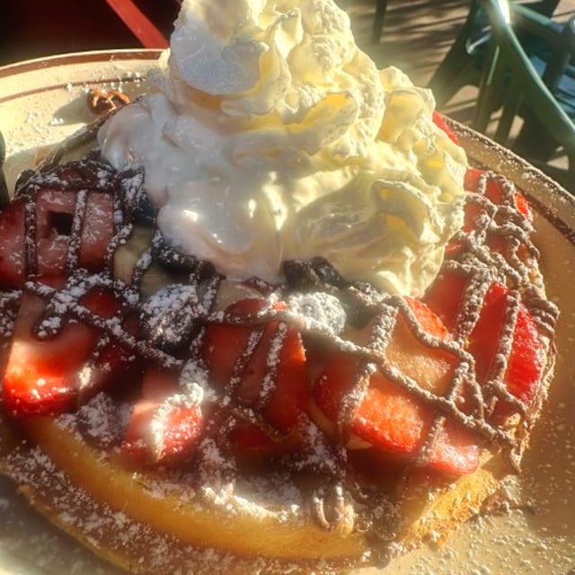 Nutella Waffle with Fruit.