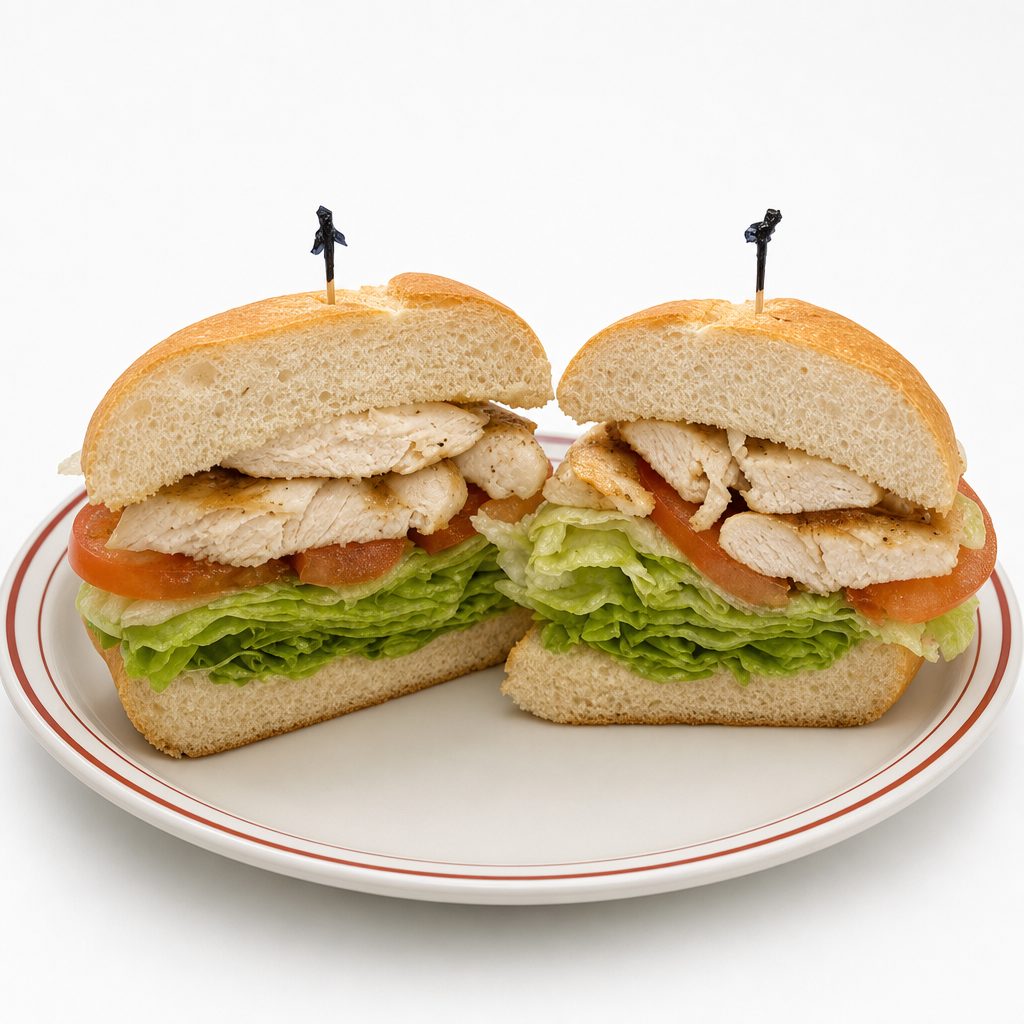 Char-Broiled Chicken Breast Sandwich.