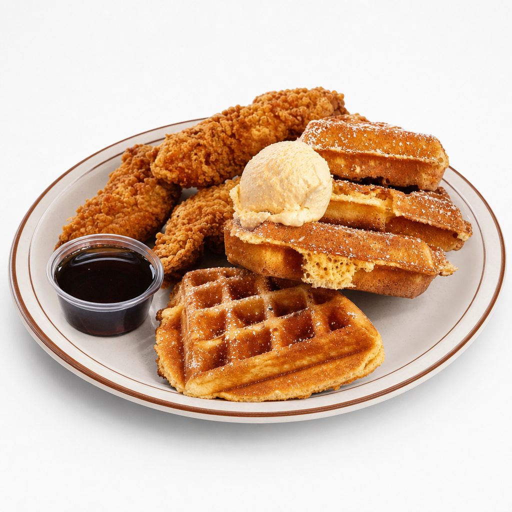 Chicken and Waffle.