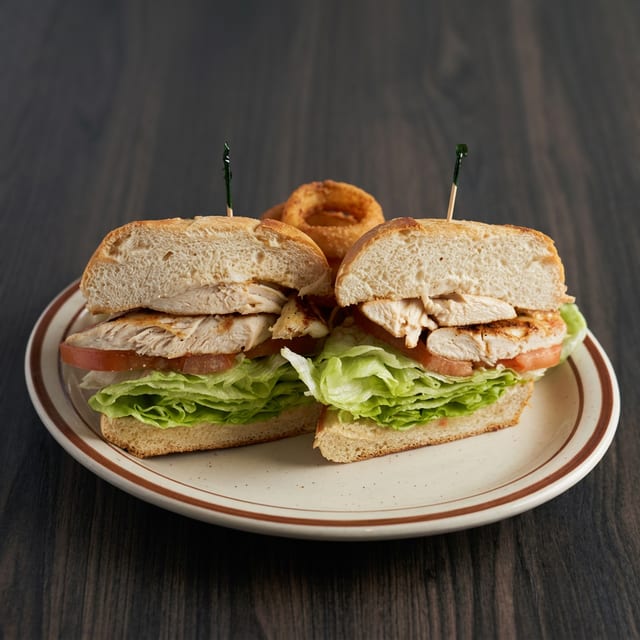 Char-Broiled Chicken Breast Sandwich.