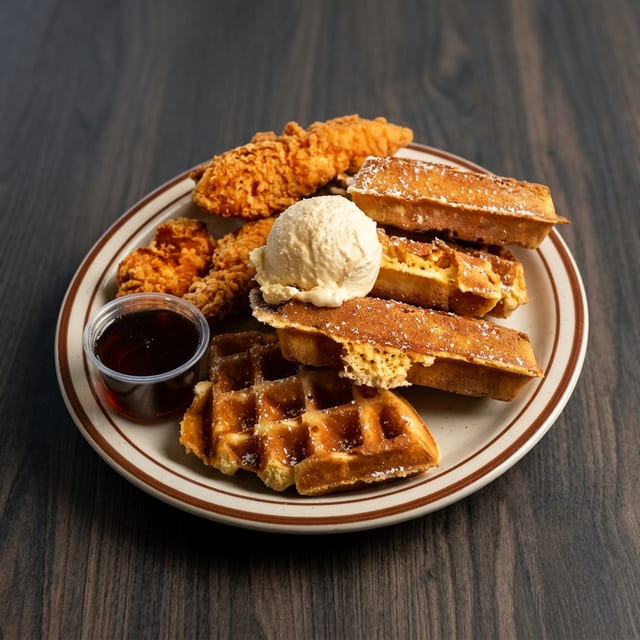 Chicken and Waffle.